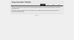 Desktop Screenshot of greg.czerniak.info