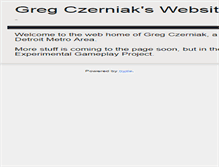 Tablet Screenshot of greg.czerniak.info